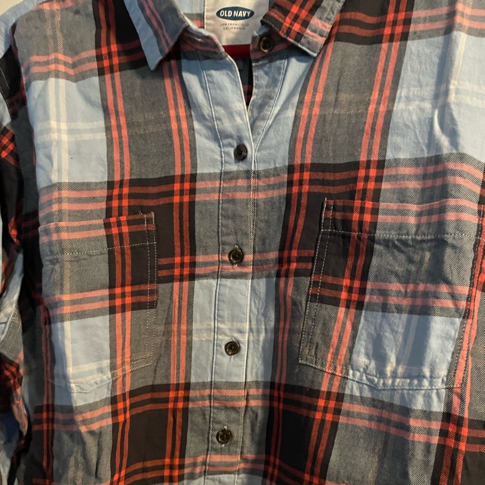 Old Navy plaid top - Picture 3 of 4